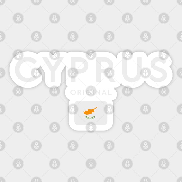Cyprus flag, cypriot flag Sticker by eka123